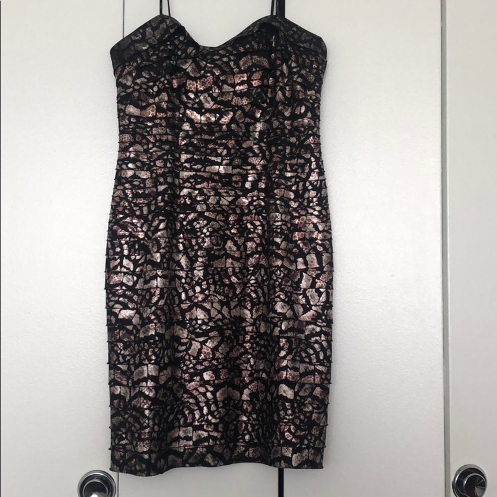 Formal leopard print dress